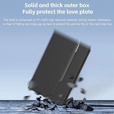 2.5Inch External Hard Drive Enclosure USB 3.1 Hard Disk Case 6TB Supports 7mm 9.5mm SSD HDD for Laptop PC in Saudi Arabia