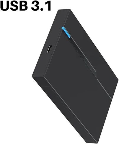 2.5Inch External Hard Drive Enclosure USB 3.1 Hard Disk Case 6TB Supports 7mm 9.5mm SSD HDD for Laptop PC in Saudi Arabia