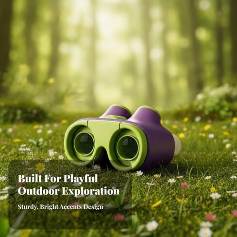 Child-Friendly Toy Binoculars | Gift Box Packaging, Portable, for Outdoor Adventuring, Pretend Play, Kids, Orange in Kuwait