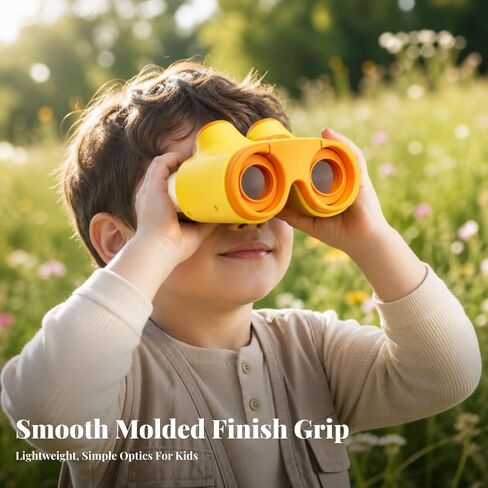 Menolana Child-Friendly Toy Binoculars | Effortless Viewing, Impact-Resistant, for Outdoor Adventuring, Kids, Orange in Saudi Arabia