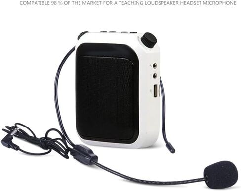 3.5mm Wired Headset Microphone Cardioid Head-Mounted Mic for Teaching Meetings Speech 3.28 ft Cable Clear Sound in Saudi Arabia