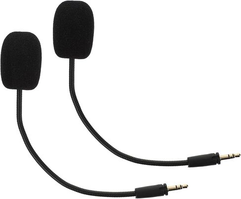 SHINEOFI Gaming Headset Microphone Replacement 2 Pack, Detachable Boom in Saudi Arabia