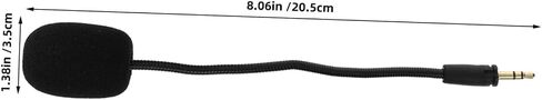 SHINEOFI Gaming Headset Microphone Replacement 2 Pack, Detachable Boom in Saudi Arabia
