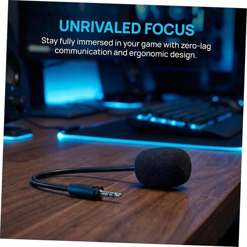 SHINEOFI Gaming Headset Microphone Replacement 2 Pack, Detachable Boom in Saudi Arabia