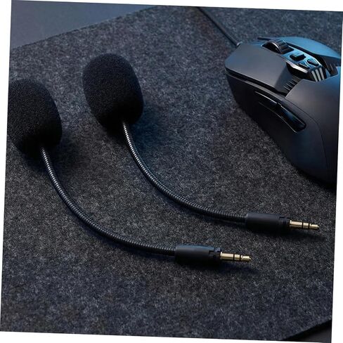SHINEOFI Gaming Headset Microphone Replacement 2 Pack, Detachable Boom in Saudi Arabia