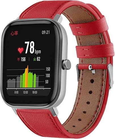 Compatible with Spade Co Health Smartwatch 4 Watch Band, Soft Leather Replacement Wristbands Straps for Spade Co Health Smartwatch4 1.85 Inches in Saudi Arabia