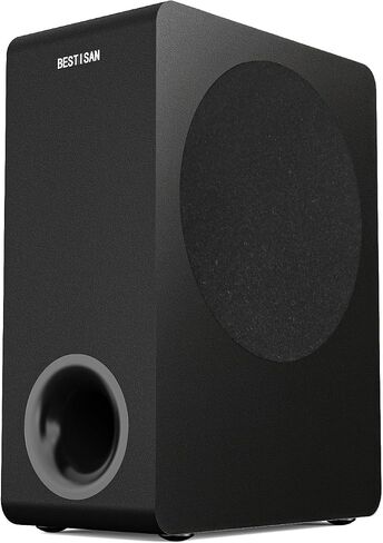 BESTISAN Basscore Powered Subwoofer, 8’’ Side-Firing 100W Sub, Class-D Amp, Subwoofers for Receiver/Home Theater System, Auto On/Off, RCA, LFE, AUX Input, High-Level Speaker Input & Output in Saudi Arabia