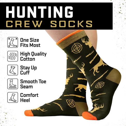 Hunting Gifts For Men - Gifts For Hunters, Deer Hunting Gift, Fun Socks in Saudi Arabia