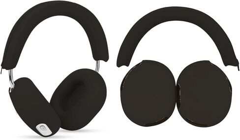 Silicone Sweat Ear Covers Headband Cover for SNOS ACE Headphones Accessories, Soft Earpad Covers Case Cover Protector Sweatproof & Easy to Clean -Black in Saudi Arabia