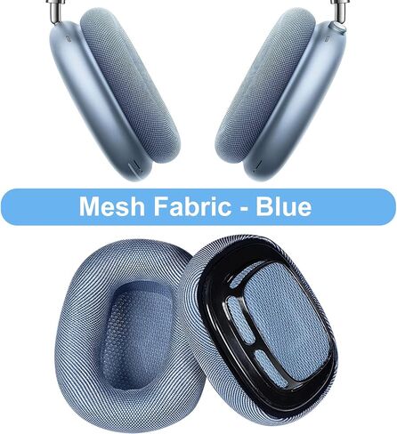 Aiivioll Replacement Ear Pads for AirPods Max Headphones - Breathable Mesh Cushions, Soft Memory Foam, Sweat-Resistant Earpads - Compatible with Apple AirPods Max (Sky Blue) in Saudi Arabia
