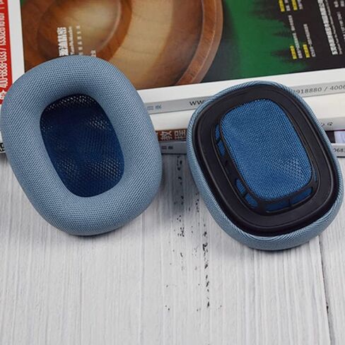 Aiivioll Replacement Ear Pads for AirPods Max Headphones - Breathable Mesh Cushions, Soft Memory Foam, Sweat-Resistant Earpads - Compatible with Apple AirPods Max (Sky Blue) in Saudi Arabia
