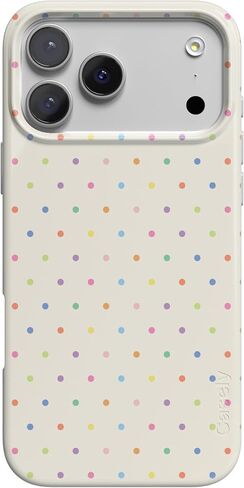 Casely iPhone 18 Pro Max Case | On the Dot | Pink & Brown Polka Dot | Compatible with MagSafe | Classic Ultra Slim Design in Saudi Arabia