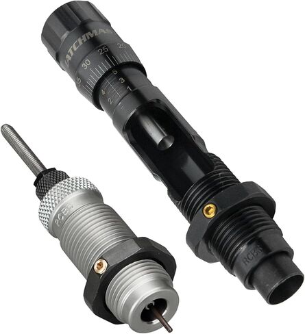 RCBS MatchMaster Duo Die Set 22 Creedmoor - MatchMaster Seating Die + Full-Length Sizing Die, Micrometer-Adjustable, No Bushings Required, Made in USA #10104 in Saudi Arabia
