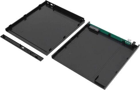 Black Optical Drive Case External Hard Box Compact Lightweight for Laptop Storage 9.5mm in Saudi Arabia