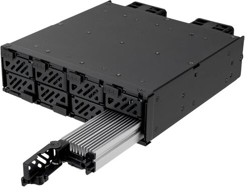 SilverStone Technology FSM08B-MS 5.25" to 8-Bay M.2 SSD Internal Drive Enclosure, SST-FSM08-MS in Saudi Arabia