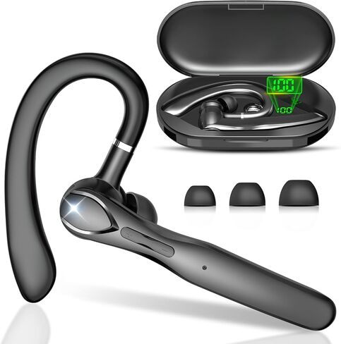 Sisism Bluetooth Headset, Wireless Headset with Mic for Work in Saudi Arabia