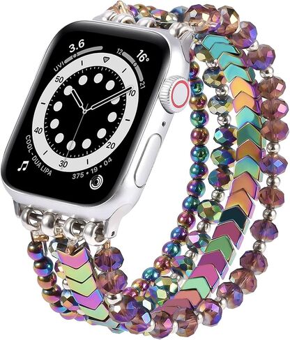 MOFREE Beaded Bracelet Apple Watch Band for Women 38mm 40mm 41mm 42mm in Saudi Arabia