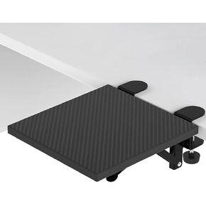 Desk Arm Rest Table Extender Wrist Forearm Elbow Support Computer Desk Extension Collapsible for Square Tabletop - Carbon Fiber 9.45" x 7.87" in Saudi Arabia