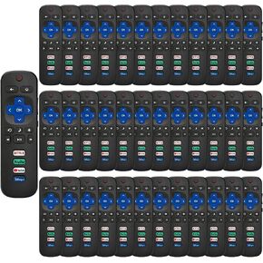36 Pcs Bulk Pack Universal Replacement for Roku TV Remote - Compatible with TCL/Hisense/Onn/Sharp/Philips TVs (Not for Roku Stick/Box) in Saudi Arabia
