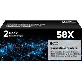 58X CF258X Toner Cartridge (2X 10,000 Pages) Compatible with HP 58X 58A in Saudi Arabia