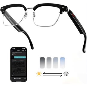 Silver AI Smart Glasses:164+ Languages Translation & Bluetooth Audio in Kuwait