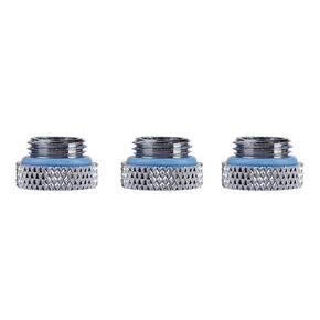 3 Pack G1/4 2 Word Thread Plug, Thin Water Stop Plug Fitting with Silicone Ring for Computer Water Cooling System, Durable Brass Copper Material in Saudi Arabia