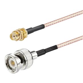 2pcs SMA Female to BNC Male RF Coaxial Cable RG316 (1m/39.3") in Saudi Arabia