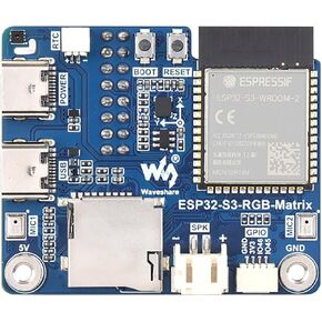 LED Matrix Controller Board, ESP32-S3 RGB Matrix Driver for HUB75 Panels, Dual Microphones, TF Card Slot, RTC, IMU Sensor, Audio Codec, LVGL Development Board in Saudi Arabia
