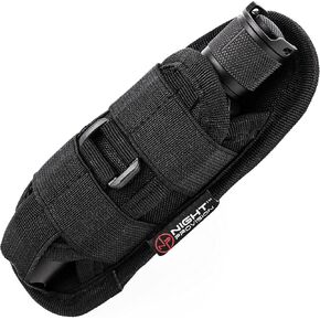TH1 Tactical Flashlight Holster Duty Belt Pouch Stretchable Rotatable Clip 360 Degree Holder for Police Military Security Belt in Saudi Arabia