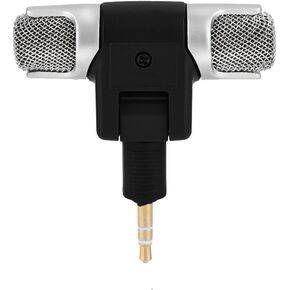 Acouto Mini Stereo Microphone for PC and Laptop Highly Affordable Compact Mic with Adjustable Angle GoldPlated Plug in Saudi Arabia