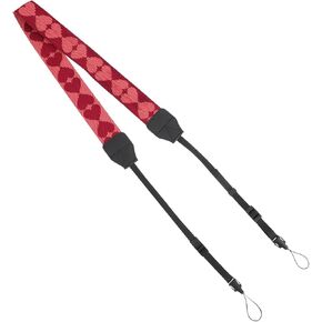 Polyester Woven Faux Leather Camera Strap Sling Belt, Red Shoulder and Neck Strap for Travel and Photography Use in Kuwait