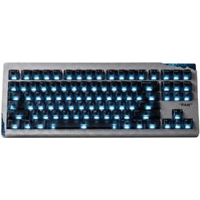 Angry miao AM Relic 80 Wireless Creamy Mechanical Gaming Keyboard, 87-Key Tri-Mode 2.4G Bluetooth, Custom Corner RGB, Hot-Swap Switch, High-End Gaming Accessories for PC & Mac - Chalk White in Saudi Arabia