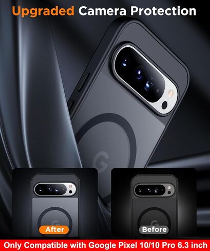 SPIDERCASE Magnetic for Google Pixel 10/Pixel 10 Pro Case, Black in Saudi Arabia