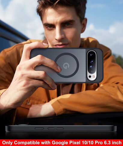 SPIDERCASE Magnetic for Google Pixel 10/Pixel 10 Pro Case, Black in Saudi Arabia