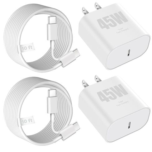 iPhone 14 Super Fast Charger,Dual Port USB C Charger,iPhone Charger Fast Charging Block,Quick Apple USB C Wall Adapter Plug,2Pack Type C Lightning Cable For iPhone 14/13/12/11/ProMax/MiNi/XR/SE/8 Plus in Saudi Arabia