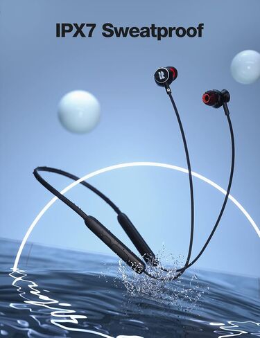 Rythflo Bluetooth Headphones,V5.2 Wireless Bluetooth Earbuds w/Mic in-Ear Magnetic Neckband Earphone 30Hrs Playtime, IPX7 Sweatproof Deep Bass Headset for Phone Call Music Sports in Saudi Arabia