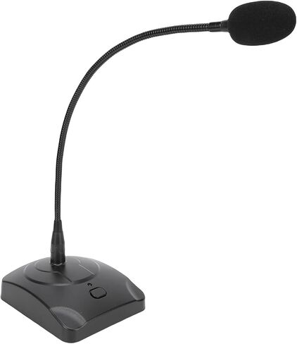 Cryfokt Gooseneck Microphone, Flexible 360 Degree Adjustable Desktop Microphone, Conference with 6.5mm Ni Plated Plug and Adapter for Conference Recording Table Mounted Use in Saudi Arabia