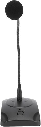 Cryfokt Gooseneck Microphone, Flexible 360 Degree Adjustable Desktop Microphone, Conference with 6.5mm Ni Plated Plug and Adapter for Conference Recording Table Mounted Use in Saudi Arabia
