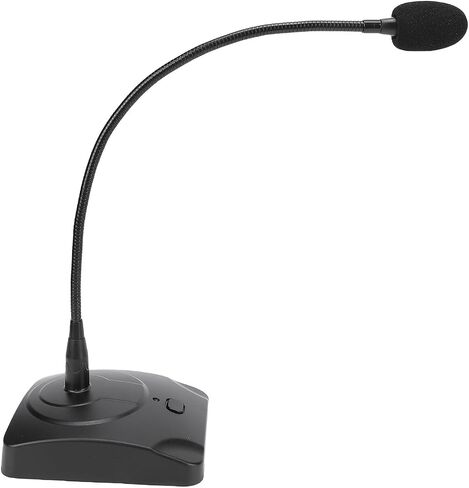 Cryfokt Gooseneck Microphone, Flexible 360 Degree Adjustable Desktop Microphone, Conference with 6.5mm Ni Plated Plug and Adapter for Conference Recording Table Mounted Use in Saudi Arabia