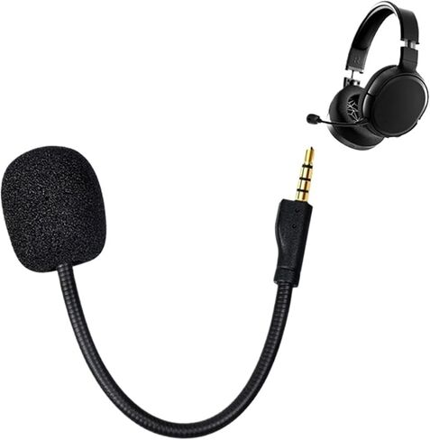 Microphone for Headse 6pcs Replacement Game Mic Detachable Microphone Boom for One Wired Wireless Headphones Gaming Heads in Saudi Arabia