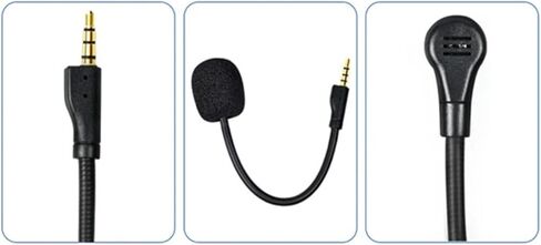 Microphone for Headse 6pcs Replacement Game Mic Detachable Microphone Boom for One Wired Wireless Headphones Gaming Heads in Saudi Arabia