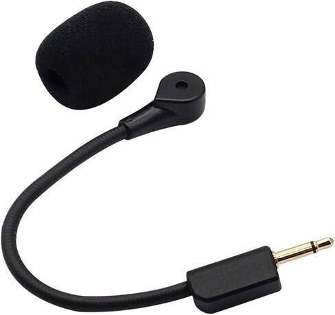 Microphone for Headse 6pcs Mic Replacement for Wireless Headset 3.5mm Detachable Microphone with Foam in Saudi Arabia