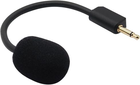 Microphone for Headse 6pcs Mic Replacement for Wireless Headset 3.5mm Detachable Microphone with Foam in Saudi Arabia
