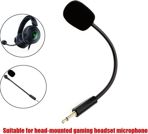 Microphone for Headse 6pcs Microphone for Headphones for 3.5mm Mono Replacement Plug and Play in Saudi Arabia