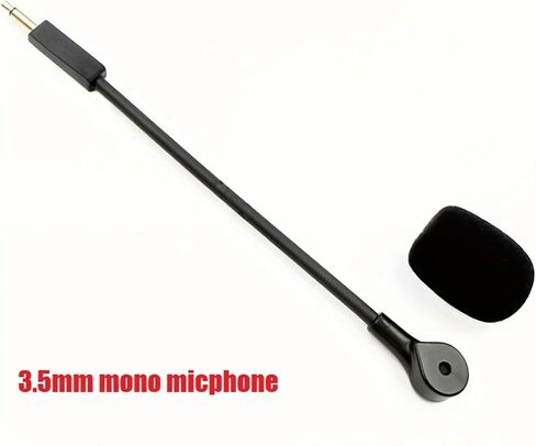 Microphone for Headse 6pcs Microphone for Headphones for 3.5mm Mono Replacement Plug and Play in Saudi Arabia