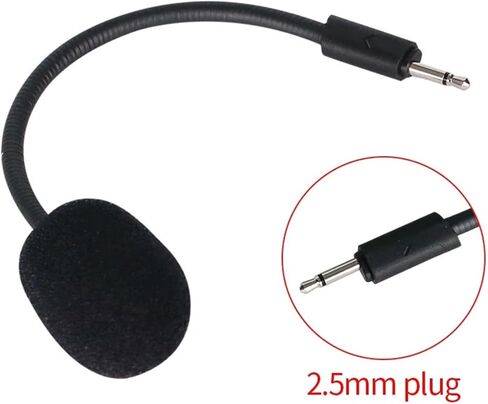 Lawsen Mic for Headset 5pcs Replacement Game Mic 2.5mm Nickel Plated Straight End Microphone for Q100 Game Headset Microphone in Saudi Arabia