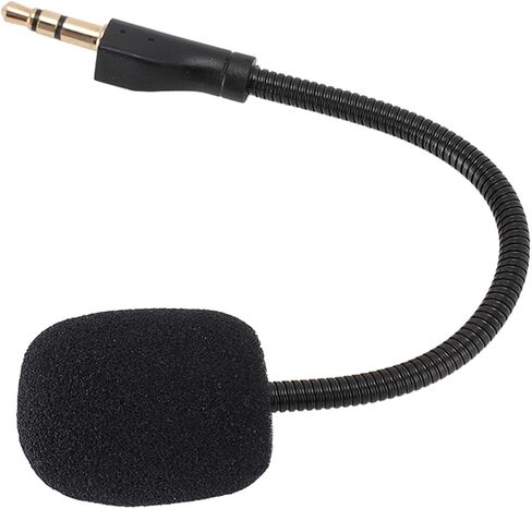 Diyeeni 3.5mm Gold Plated Noise Cancelling Gaming Headset Microphone Replacement, Omnidirectional Flexible Arm with Foam Cover, Plug and Play Detachable Microphone Boom for G PRO X, 360 in Saudi Arabia