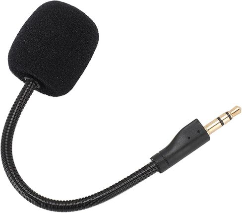 Diyeeni 3.5mm Gold Plated Noise Cancelling Gaming Headset Microphone Replacement, Omnidirectional Flexible Arm with Foam Cover, Plug and Play Detachable Microphone Boom for G PRO X, 360 in Saudi Arabia