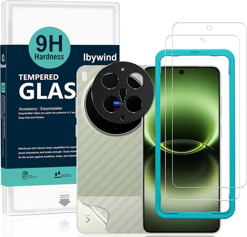 Ibywind for vivo X300 Ultra 5G Screen Protector,2 Pack,9H Hardness Tempered Glass and Camera Lens Protector,with Alignment Frame,Full Coverage,Bubble Free,Fingerprint Unlock,Scratch Resistant in Saudi Arabia