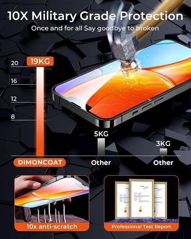 DIMONCOAT 4-PACK for iPhone 13 Pro Max/14 Plus Privacy Screen Protector in Saudi Arabia